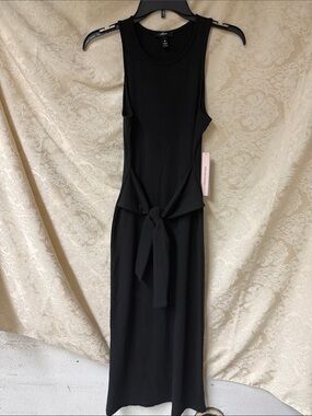 NWT Aqua Midi Dress in Black